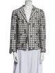 Akris Punto Wool Polka Dot Print Blazer