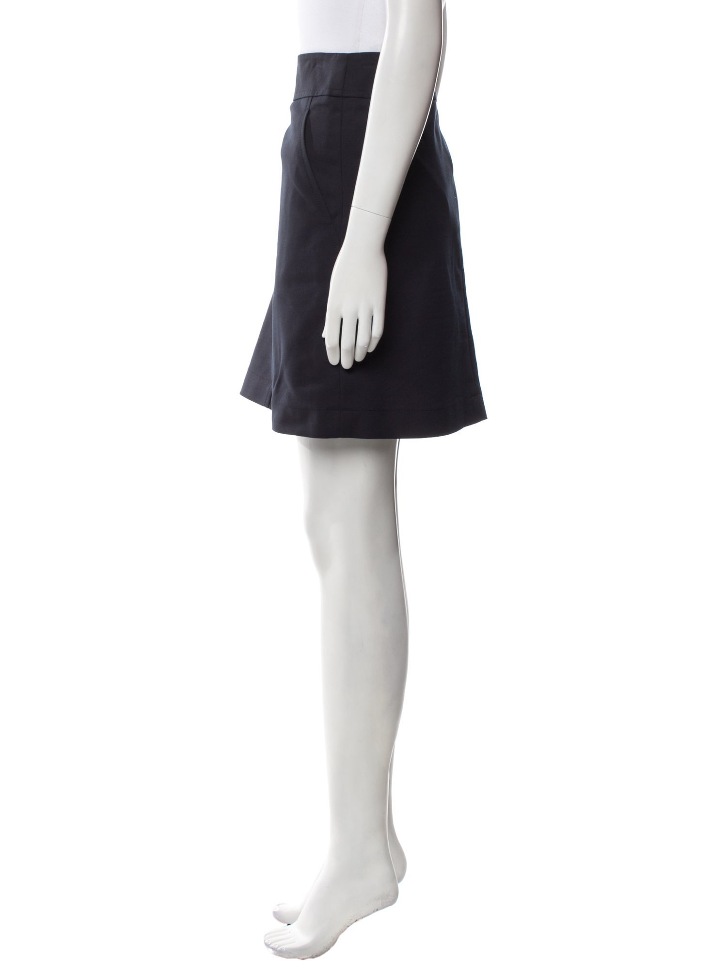 Akris Punto Pleated Accents Mini Skirt
