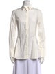 Akris Punto Long Sleeve Button-Up Top