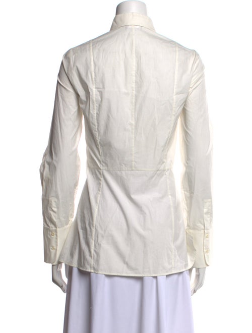 Akris Punto Long Sleeve Button-Up Top