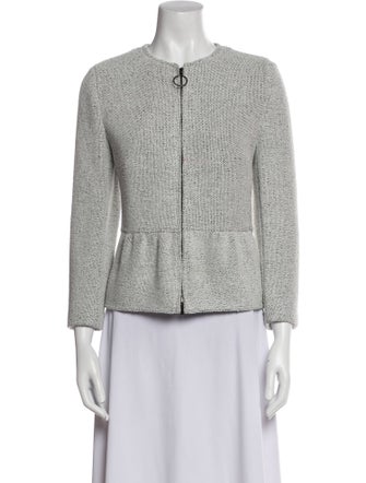 Akris Punto Tweed Pattern Evening Jacket