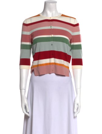 Akris Punto Wool Striped Crop Top