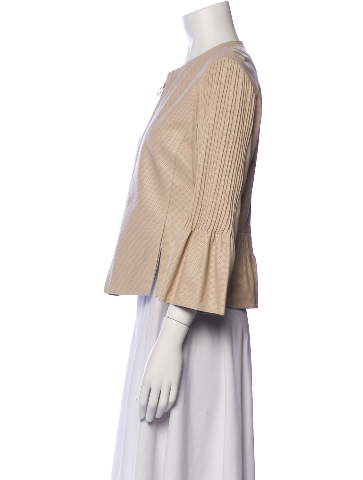 Akris Punto Leather Evening Jacket