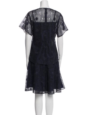 Akris Punto Lace Pattern Skirt Set