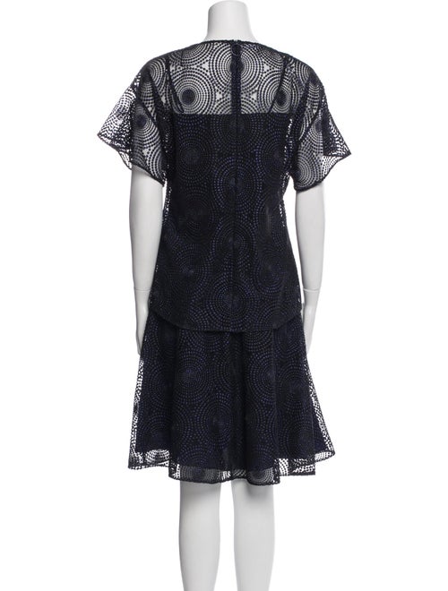 Akris Punto Lace Pattern Skirt Set