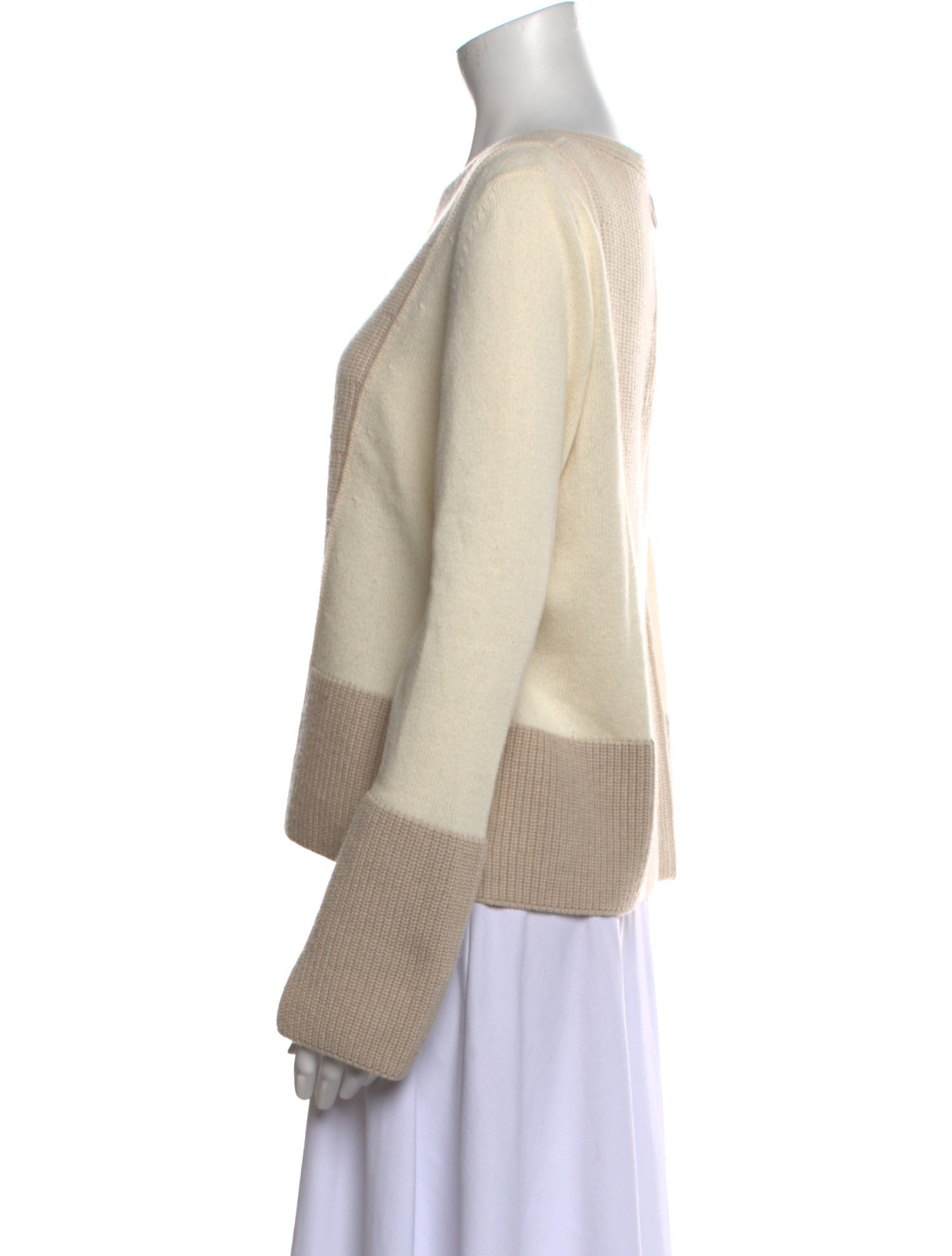 Akris Punto Wool Colorblock Pattern Sweater