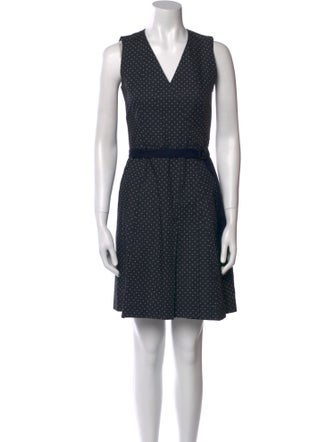 Akris Punto Polka Dot Print Mini Dress