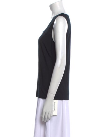 Akris Punto Virgin Wool Square Neckline Top