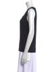 Akris Punto Virgin Wool Square Neckline Top