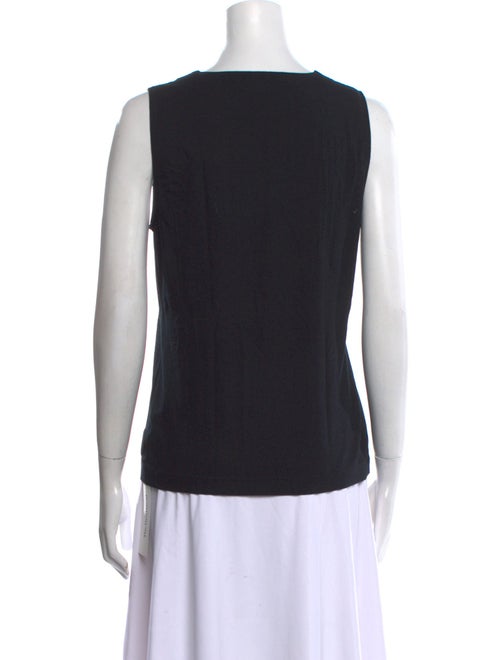 Akris Punto Virgin Wool Square Neckline Top
