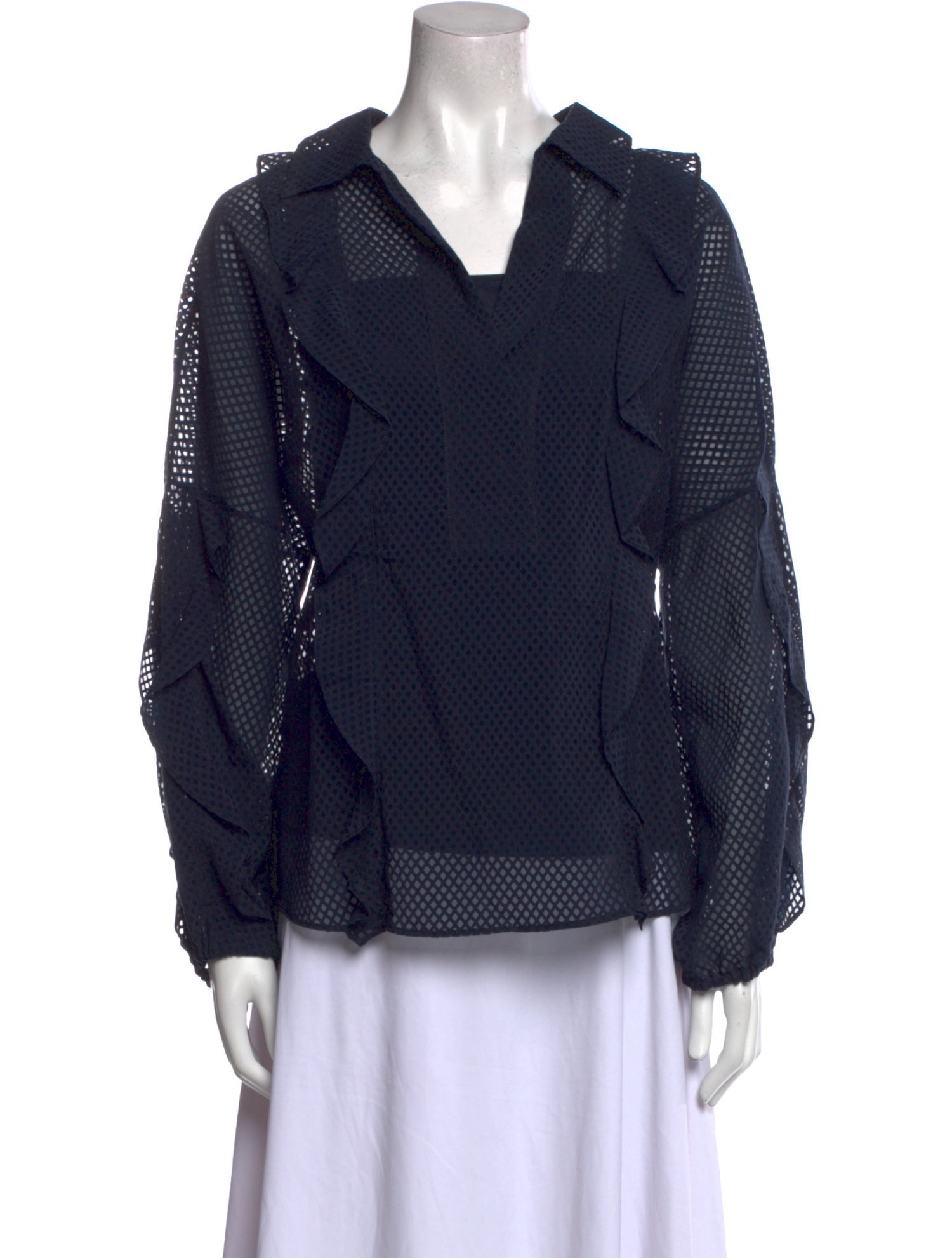 Akris Punto Long Sleeve Blouse