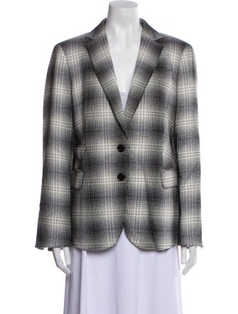 Akris Punto Plaid Print Blazer