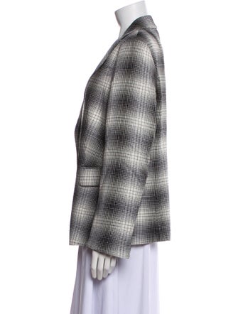 Akris Punto Plaid Print Blazer