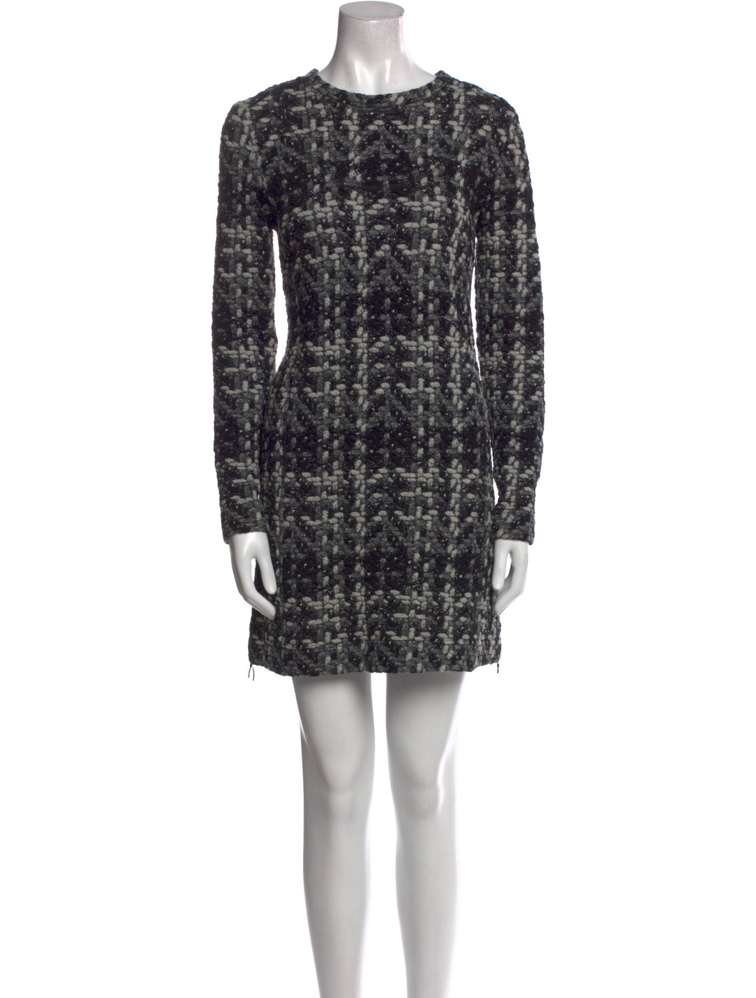 Akris Punto Plaid Print Mini Dress