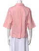 Akris Punto Three-Quarter Sleeve Button-Up Top