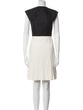 Akris Punto Bateau Neckline Mini Dress