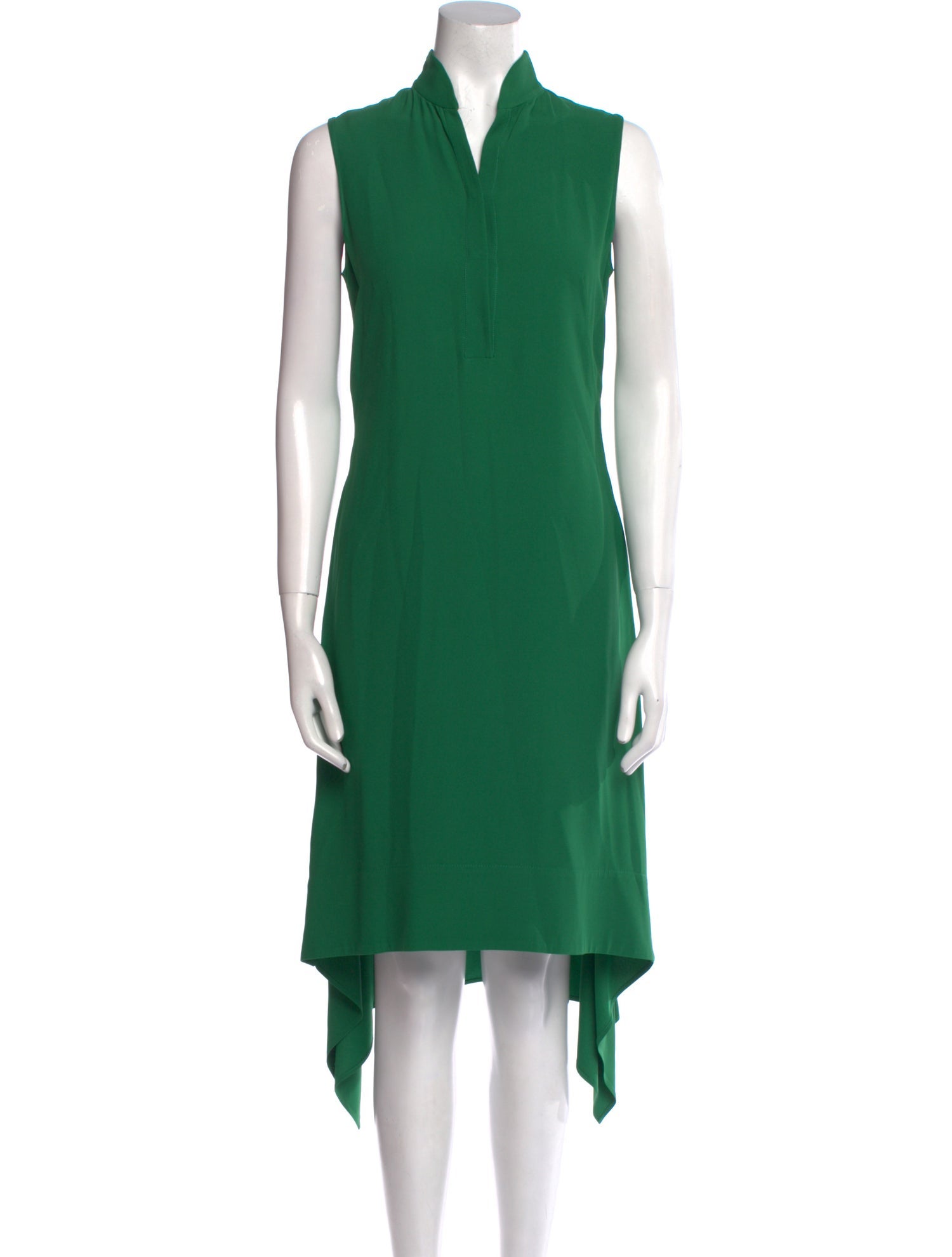 Akris Punto V-Neck Midi Length Dress