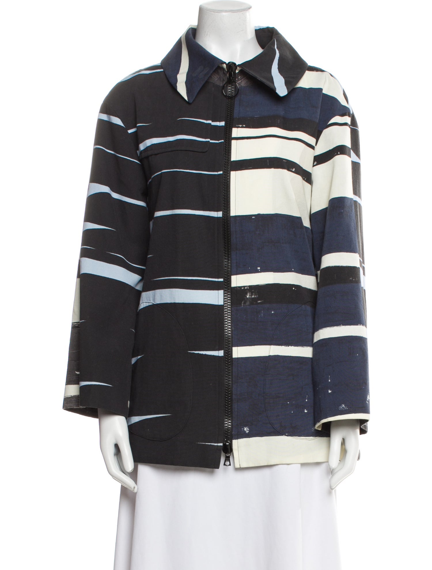 Akris Punto Striped Jacket