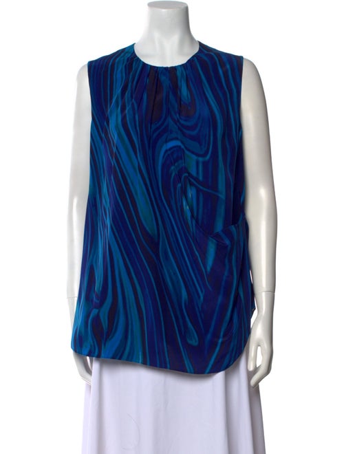 Akris Punto Silk Printed Blouse