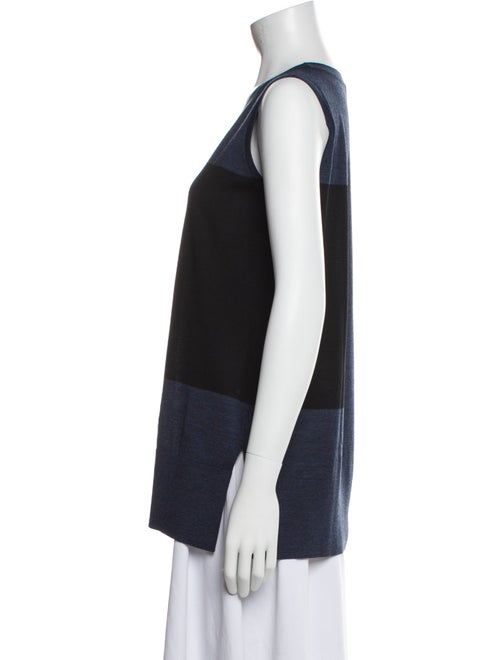 Akris Punto Wool Colorblock Pattern Top