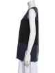 Akris Punto Wool Colorblock Pattern Top