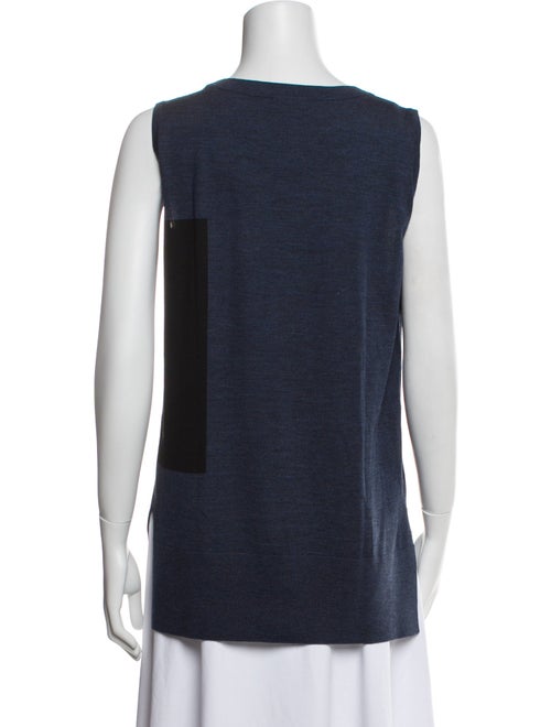Akris Punto Wool Colorblock Pattern Top