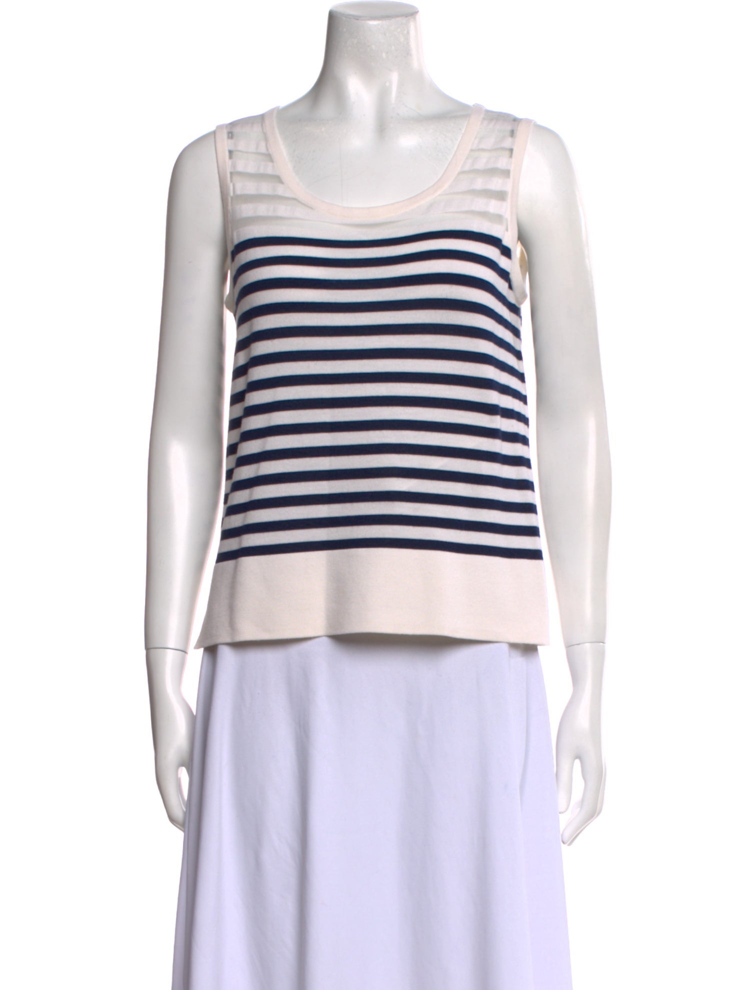 Akris Punto Virgin Wool Striped Top