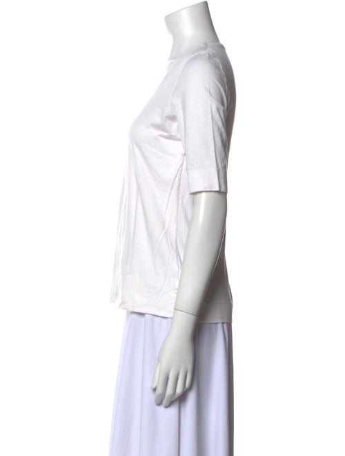 Akris Punto Square Neckline Short Sleeve Top