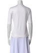 Akris Punto Square Neckline Short Sleeve Top