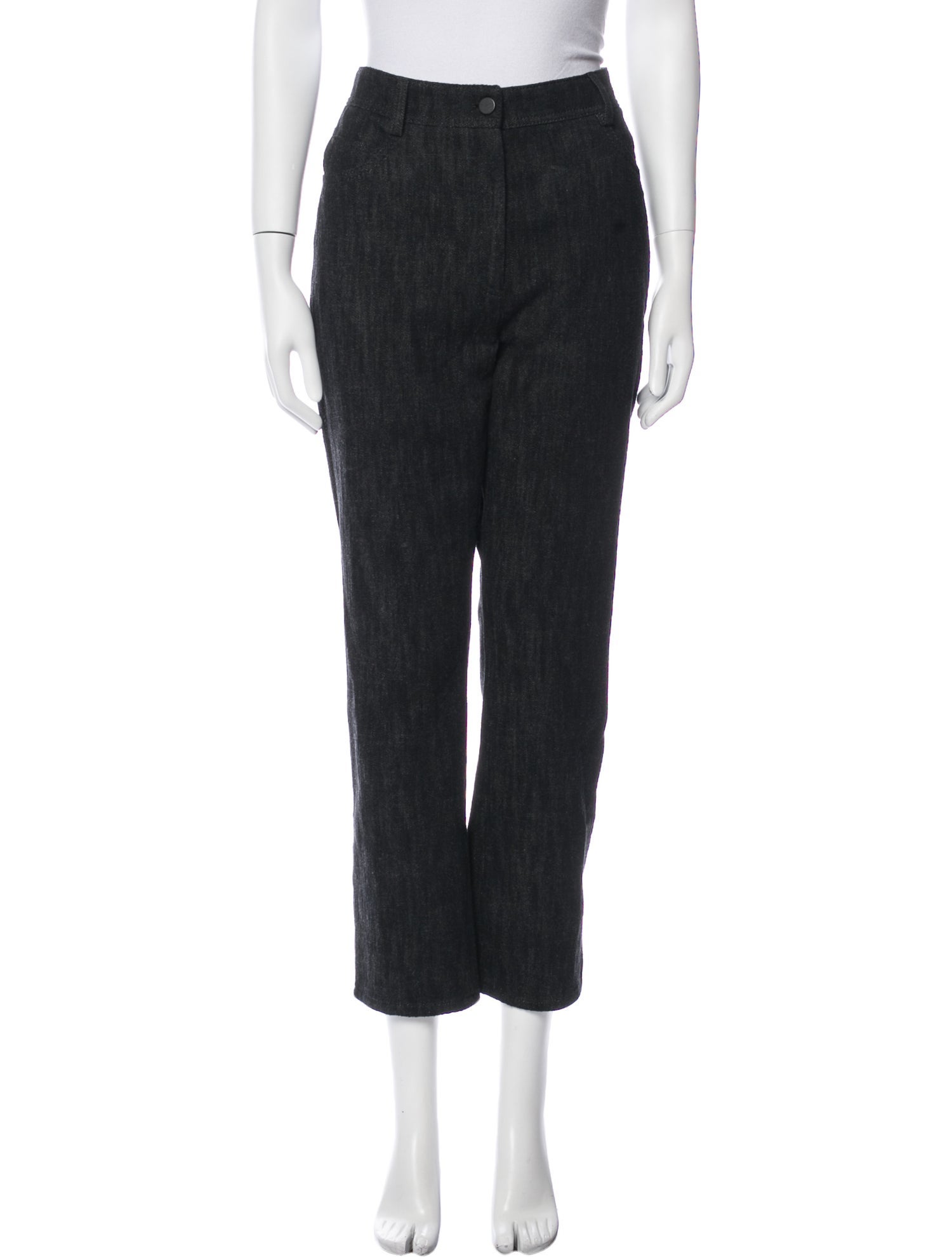 Akris Punto Mid-Rise Straight Leg Jeans