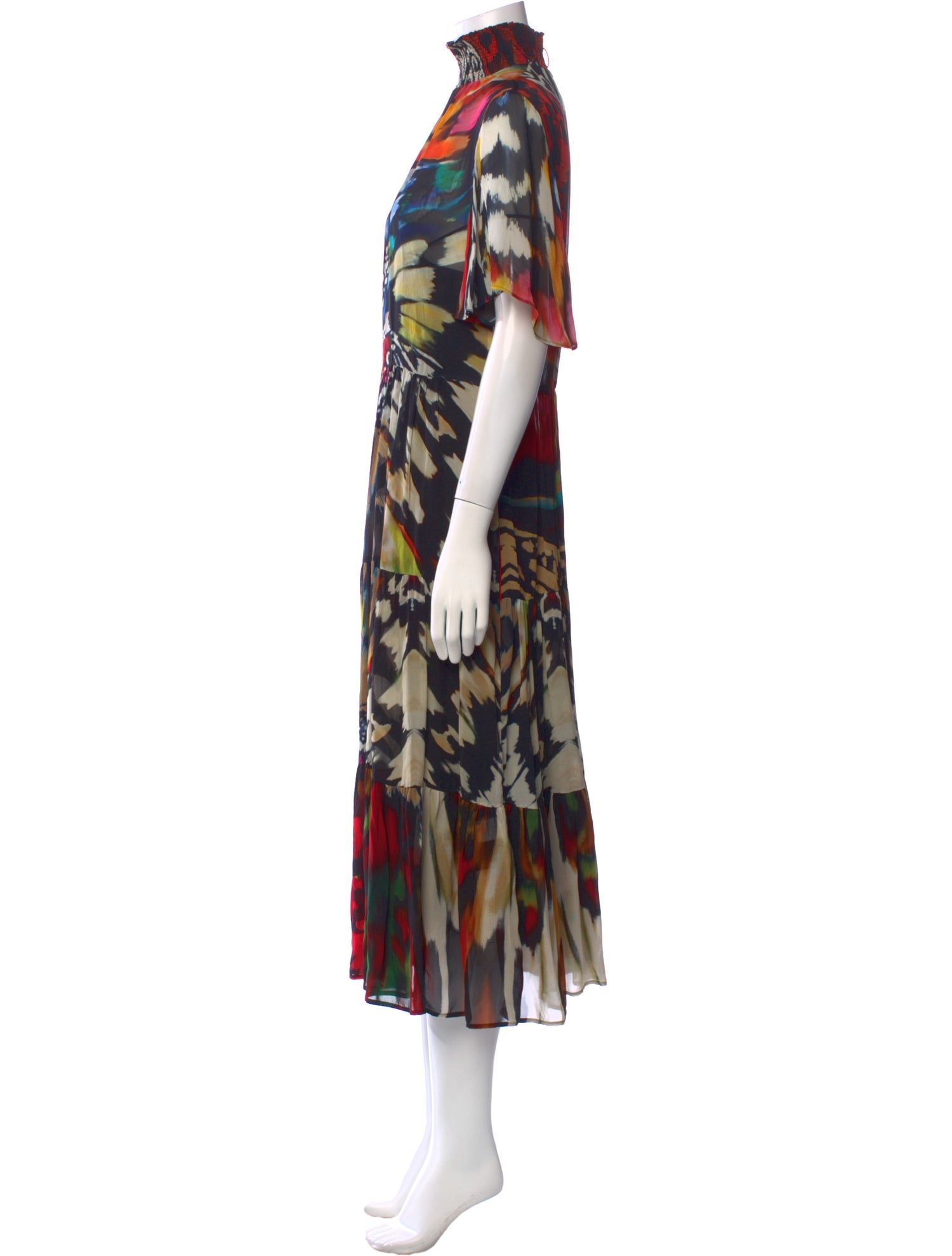 Akris Punto Printed Long Dress