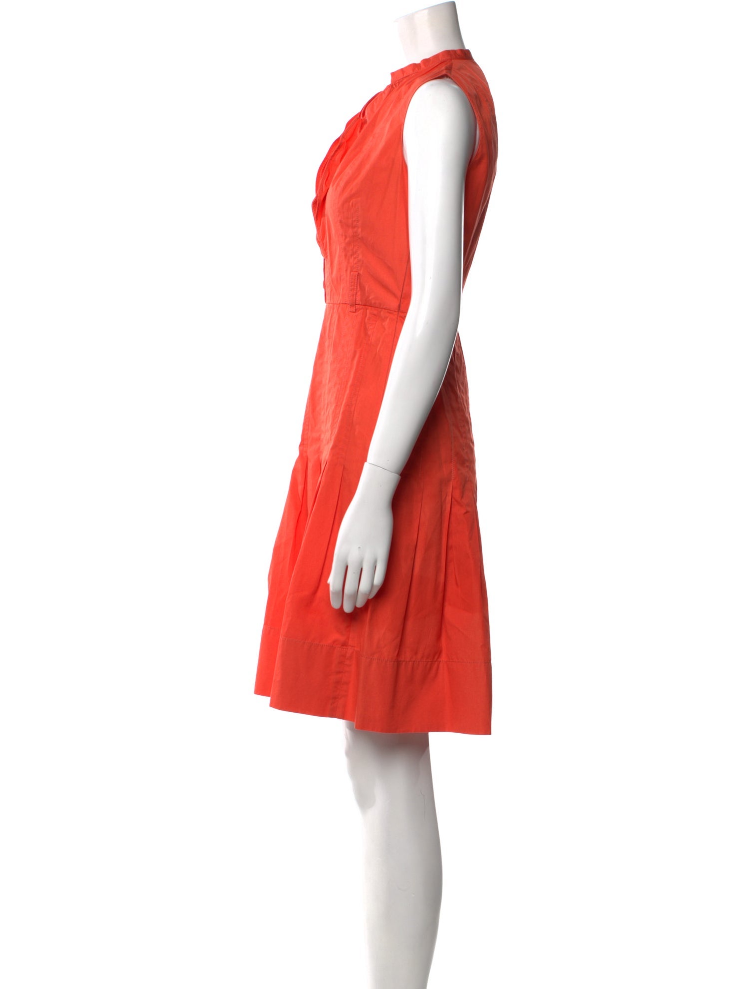 Akris Punto V-Neck Knee-Length Dress