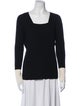 Akris Punto Virgin Wool Square Neckline Sweater