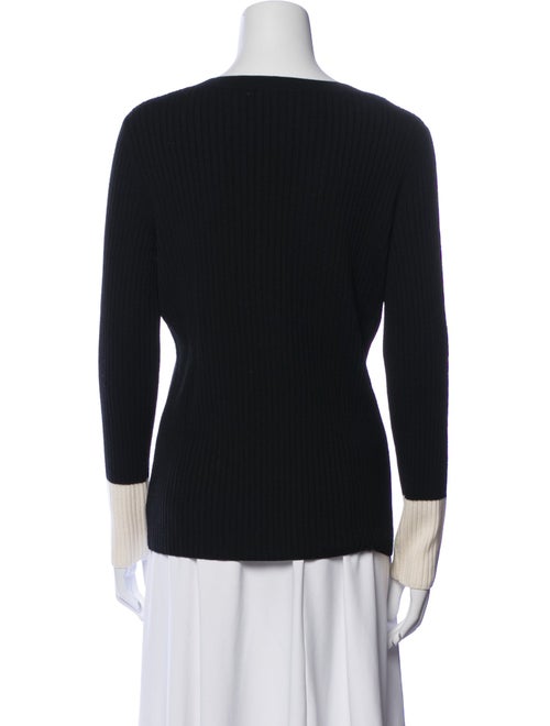 Akris Punto Virgin Wool Square Neckline Sweater