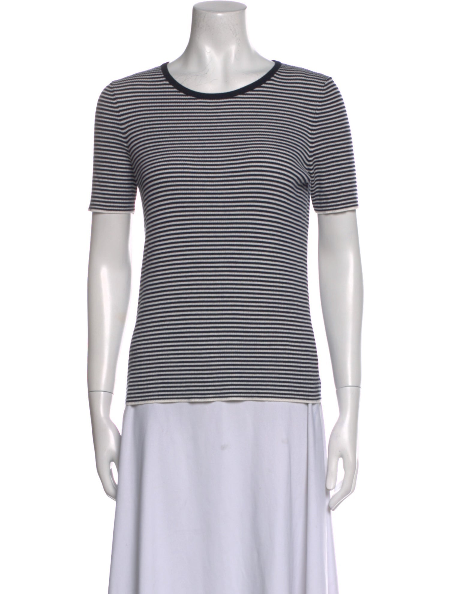 Akris Punto Virgin Wool Striped T-Shirt
