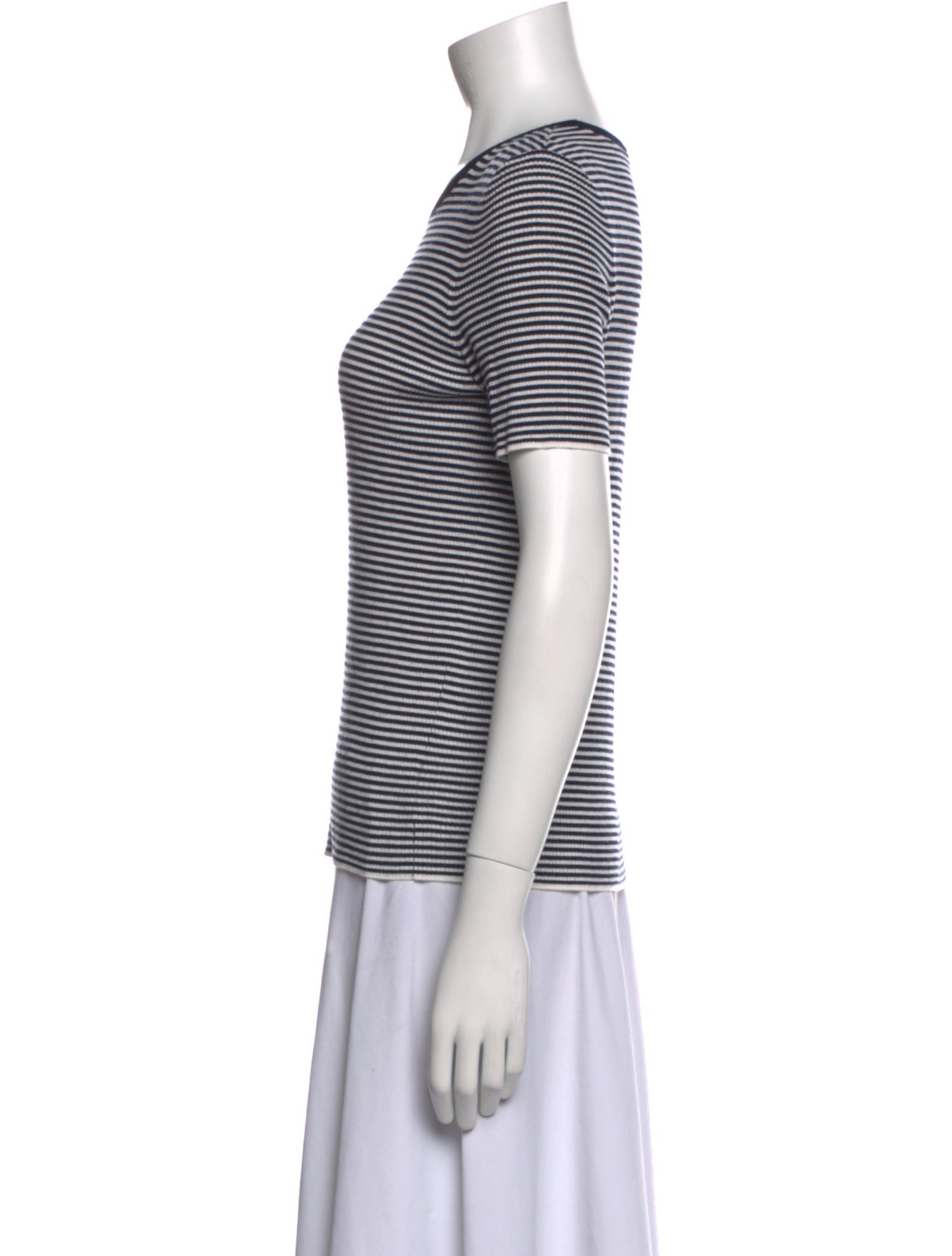 Akris Punto Virgin Wool Striped T-Shirt