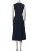 Akris Punto Wool Midi Length Dress