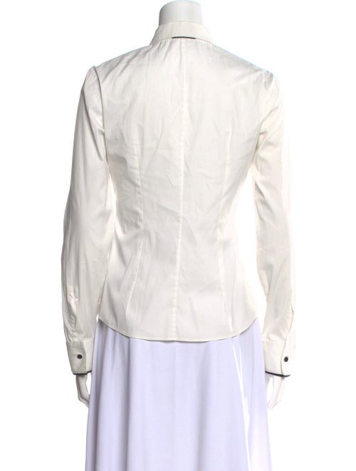 Akris Punto Long Sleeve Button-Up Top