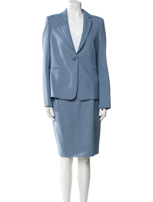 Akris Punto Embroidered Accent Skirt Set