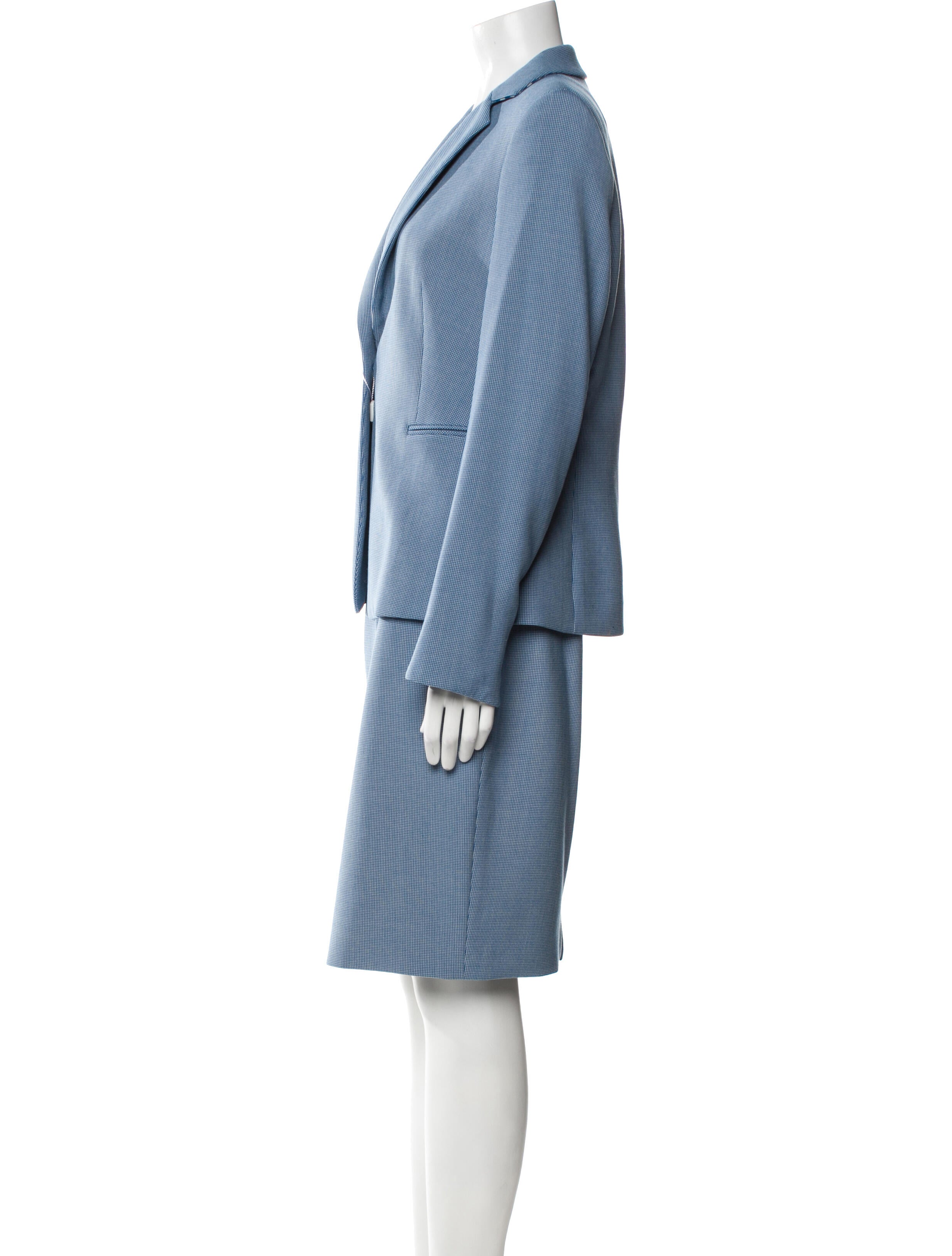 Akris Punto Embroidered Accent Skirt Set