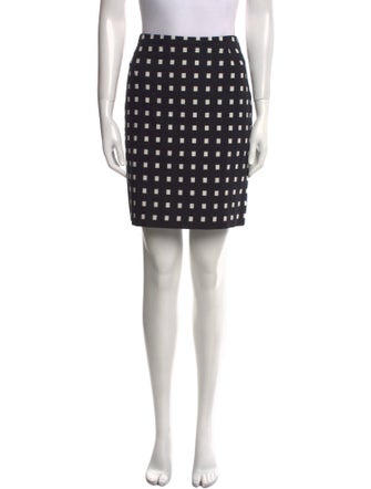 Akris Punto Plaid Print Mini Skirt