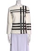 Akris Punto Striped Crew Neck Top