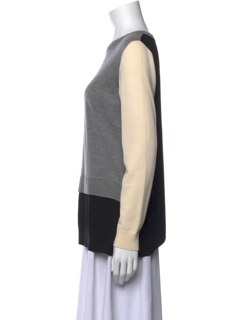 Akris Punto Wool Colorblock Pattern Sweater