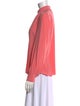 Akris Punto Silk Mock Neck Blouse
