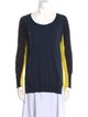 Akris Punto Wool Colorblock Pattern Sweater