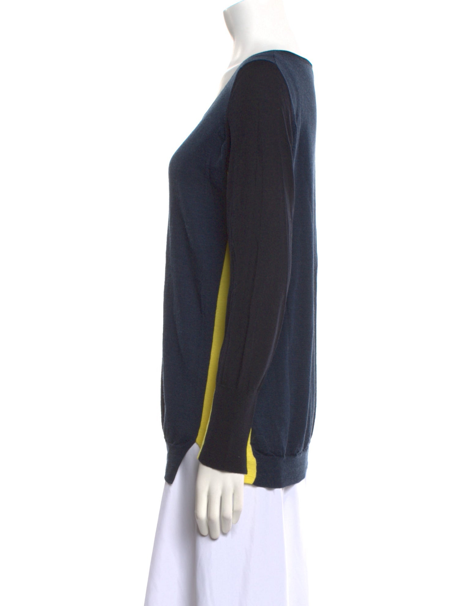 Akris Punto Wool Colorblock Pattern Sweater