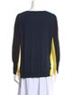 Akris Punto Wool Colorblock Pattern Sweater