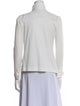 Akris Punto V-Neck Long Sleeve Button-Up Top