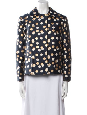 Akris Punto Polka Dot Print Blazer