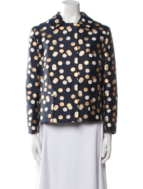 Akris Punto Polka Dot Print Blazer